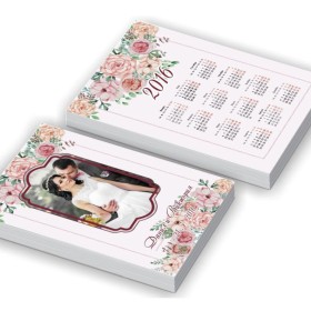 Печать карманных свадебных календарей