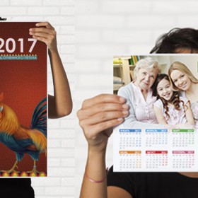 Однолистовой календарь-плакат (формат А2, бумага 150 гр)